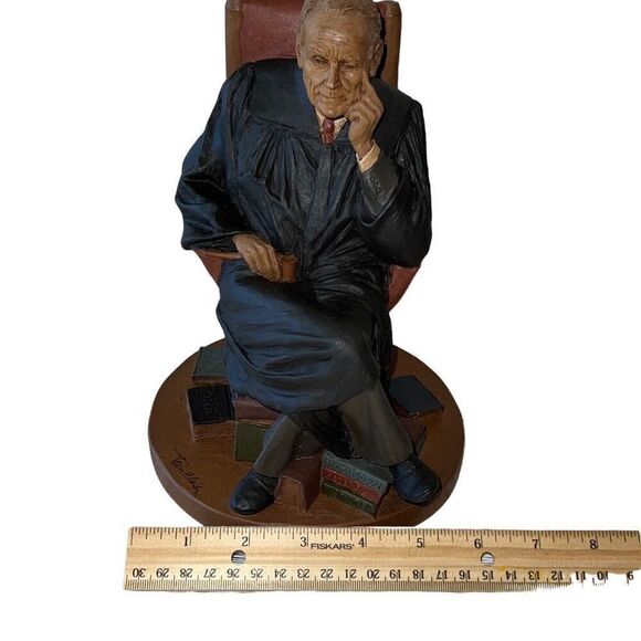 Tom Clark Gnome Figurine SIGNED Judge Snepp Vintage sculpture lawyer gift court - Picture 9 of 16